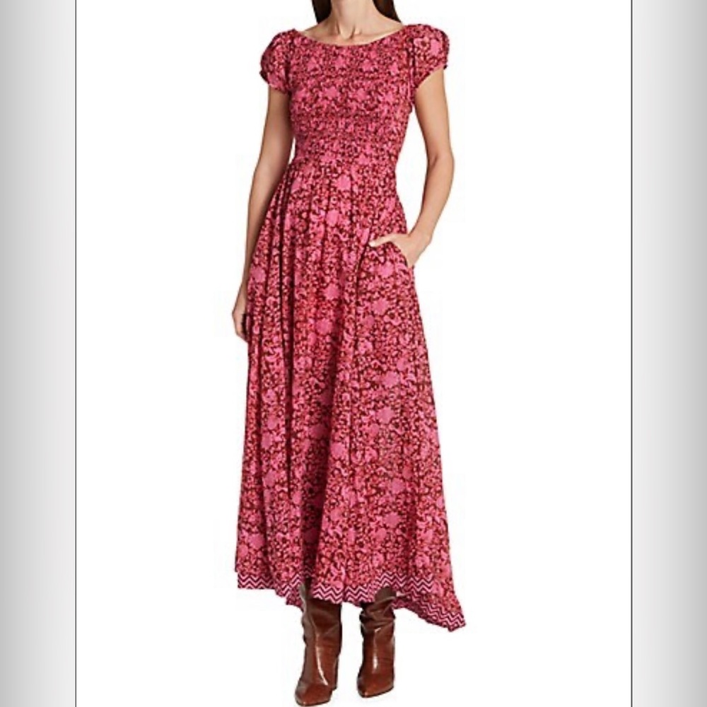 Freepeople Ultraviolet Dress Raspberry Combo Size: Large - Picture 4 of 6